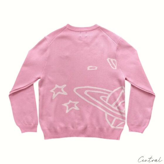 Broken Planet Knit Sweater - taobao-942937453524 - Pink