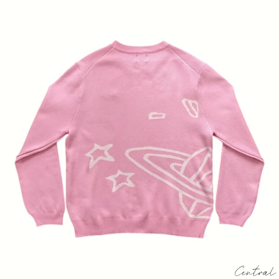 Broken Planet Knit Sweater - taobao-942937453524 - Pink