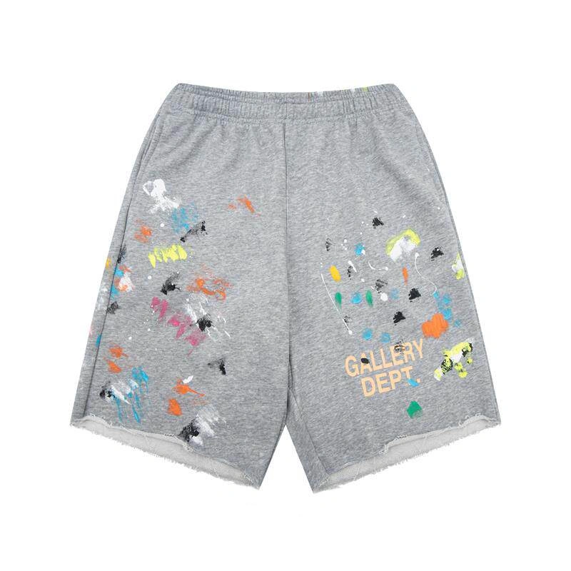 Gallery Dept Paint Splatter Shorts – Grey