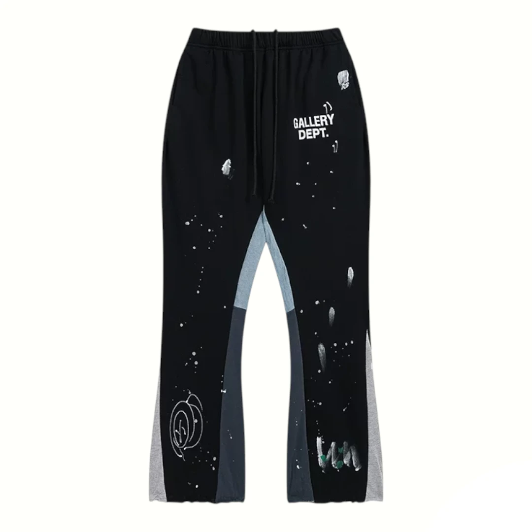 Gallery Dept. Painted Flare Sweat Pants - Black