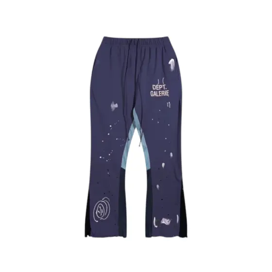 Gallery Dept. Painted Flare Sweat Pants - Navy