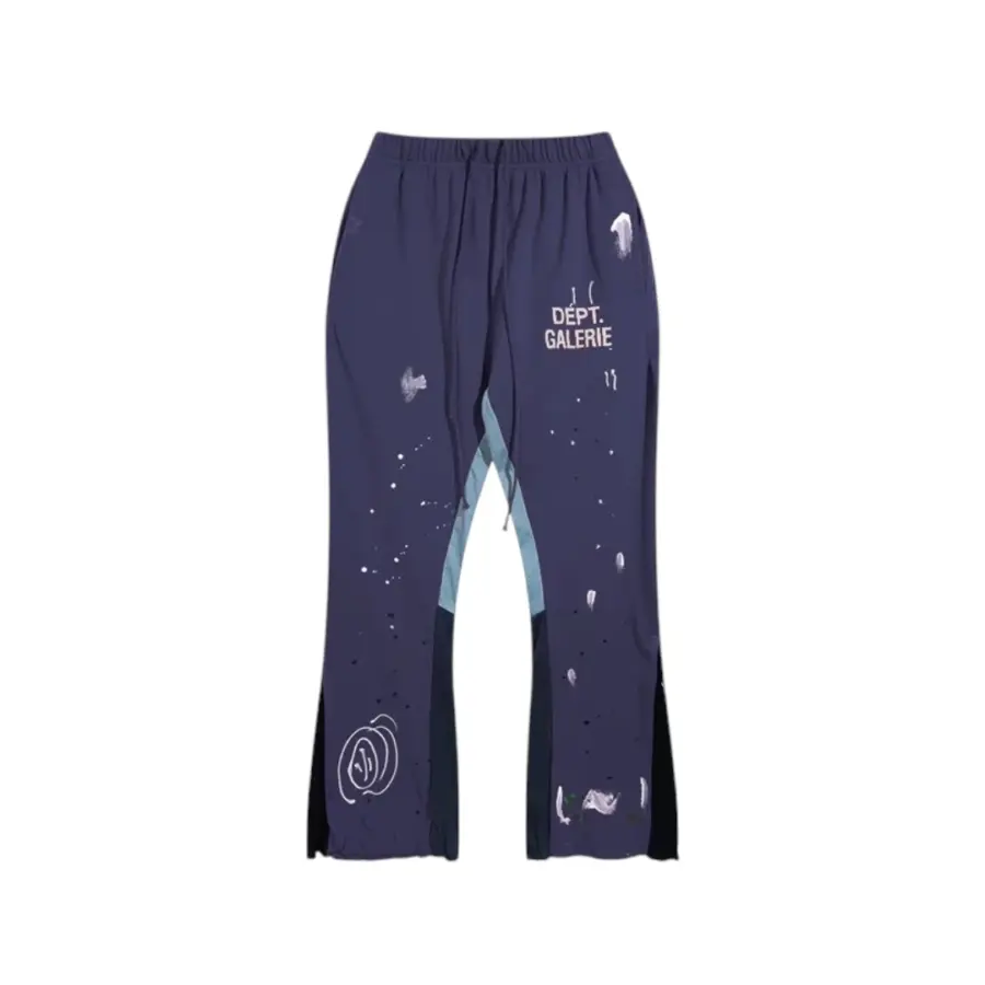 Gallery Dept. Painted Flare Sweat Pants - Navy