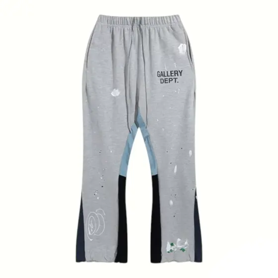 Gallery Dept. Painted Flare Sweat Pants - Gray