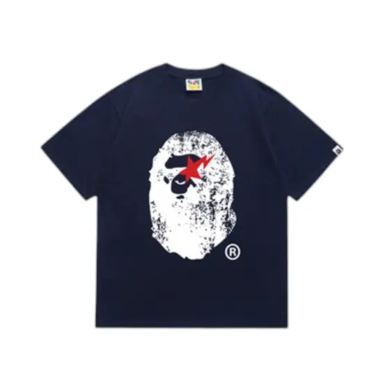 BAPE Ape Head Bapesta Indigo Tee - Navy Blue