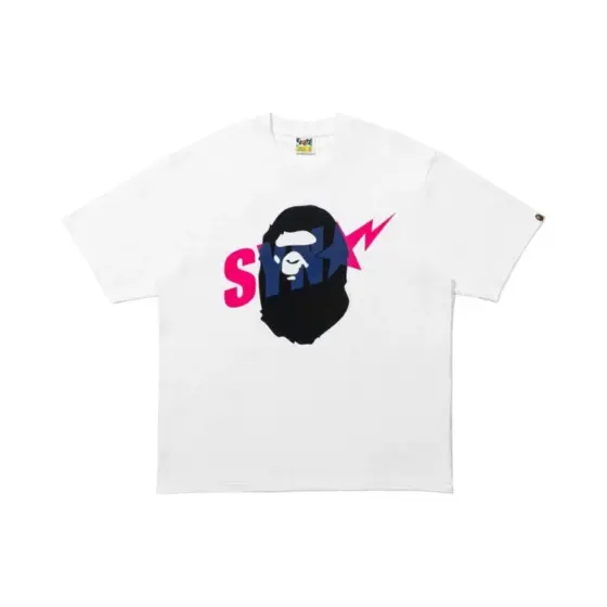 BAPE x Spotify x Central Cee Ape Head Relaxed Fit Tee - White