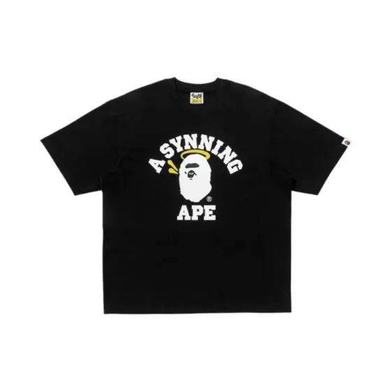BAPE x Spotify x Central Cee College Relaxed Fit Tee - Black