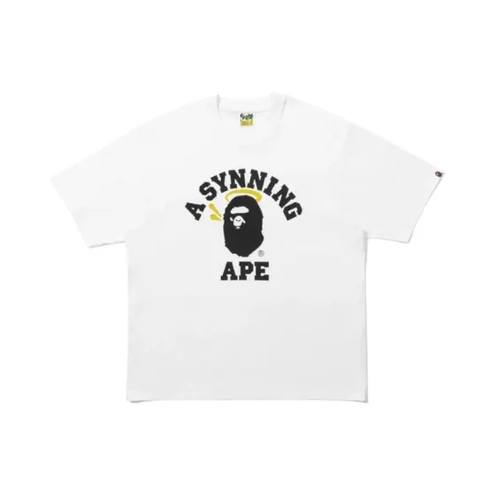 BAPE x Spotify x Central Cee College Relaxed Fit Tee - White