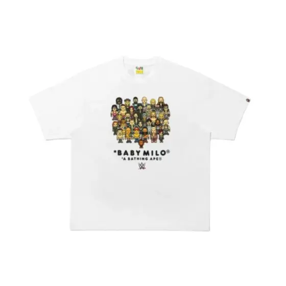 BAPE x Fanatics x WWE Wrestlers Baby Milo Relaxed Fit Tee - White