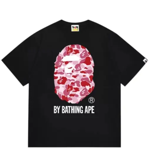 BAPE ABC CAMO BY BATHING TEE - black powder