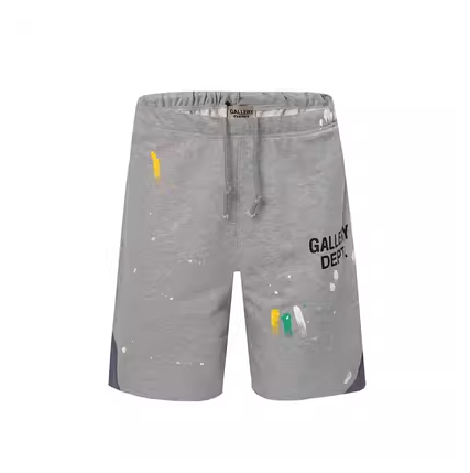 Gallery Dept. Paint Splatter Sweat Shorts - Grey