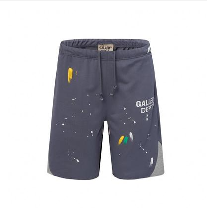 Gallery Dept. Paint Splatter Sweat Shorts - Grey/Blue