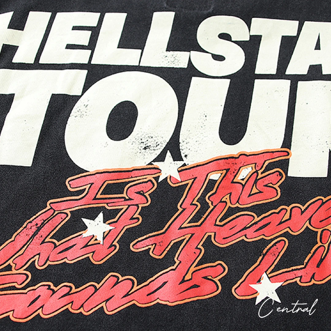 Hellstar Path To Paradise Star T-Shirt - Black