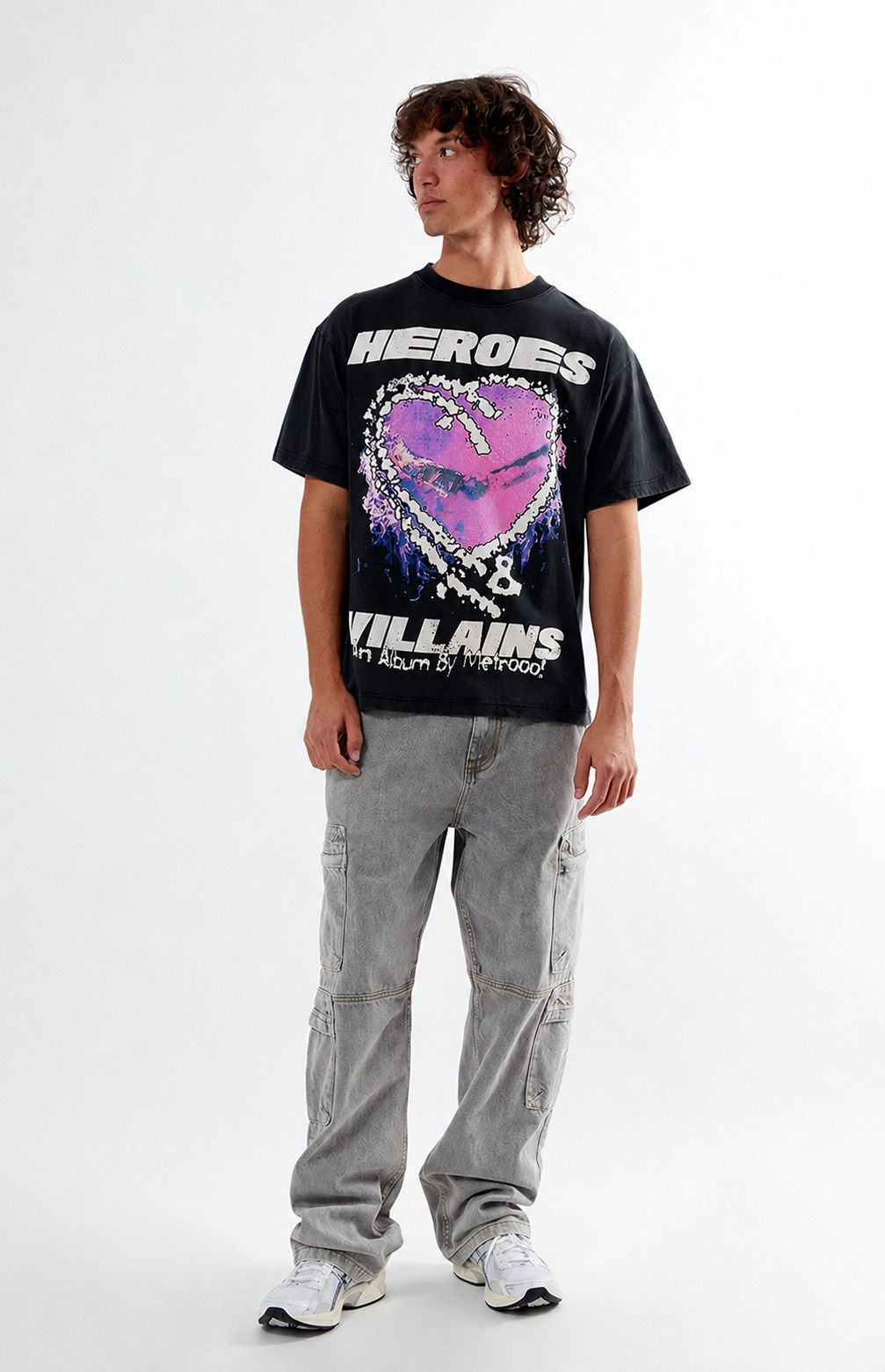 Hellstar Heroes Villains Heart T-Shirt - Black