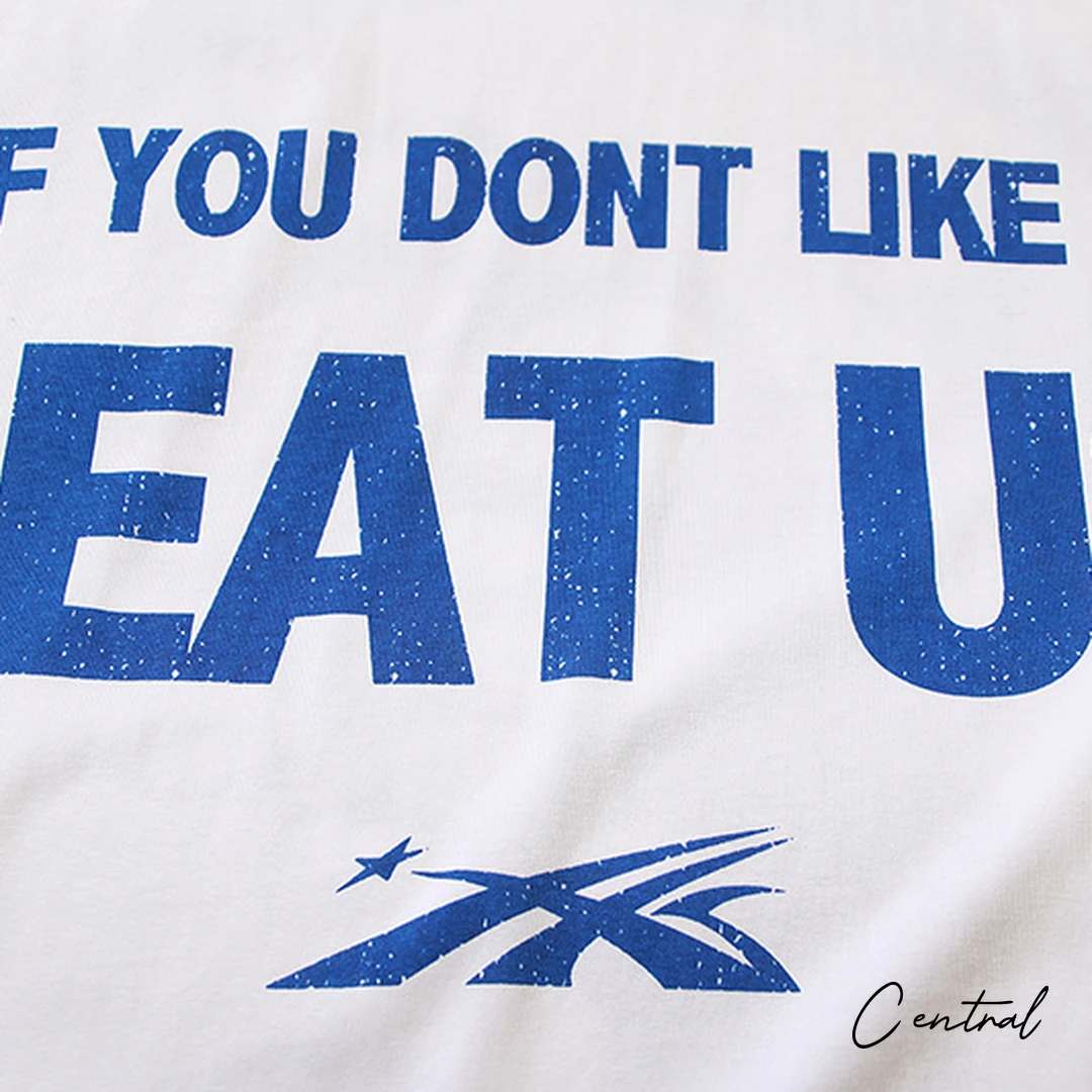Hellstar If You Dont Like Us Beat Us T-Shirt - White