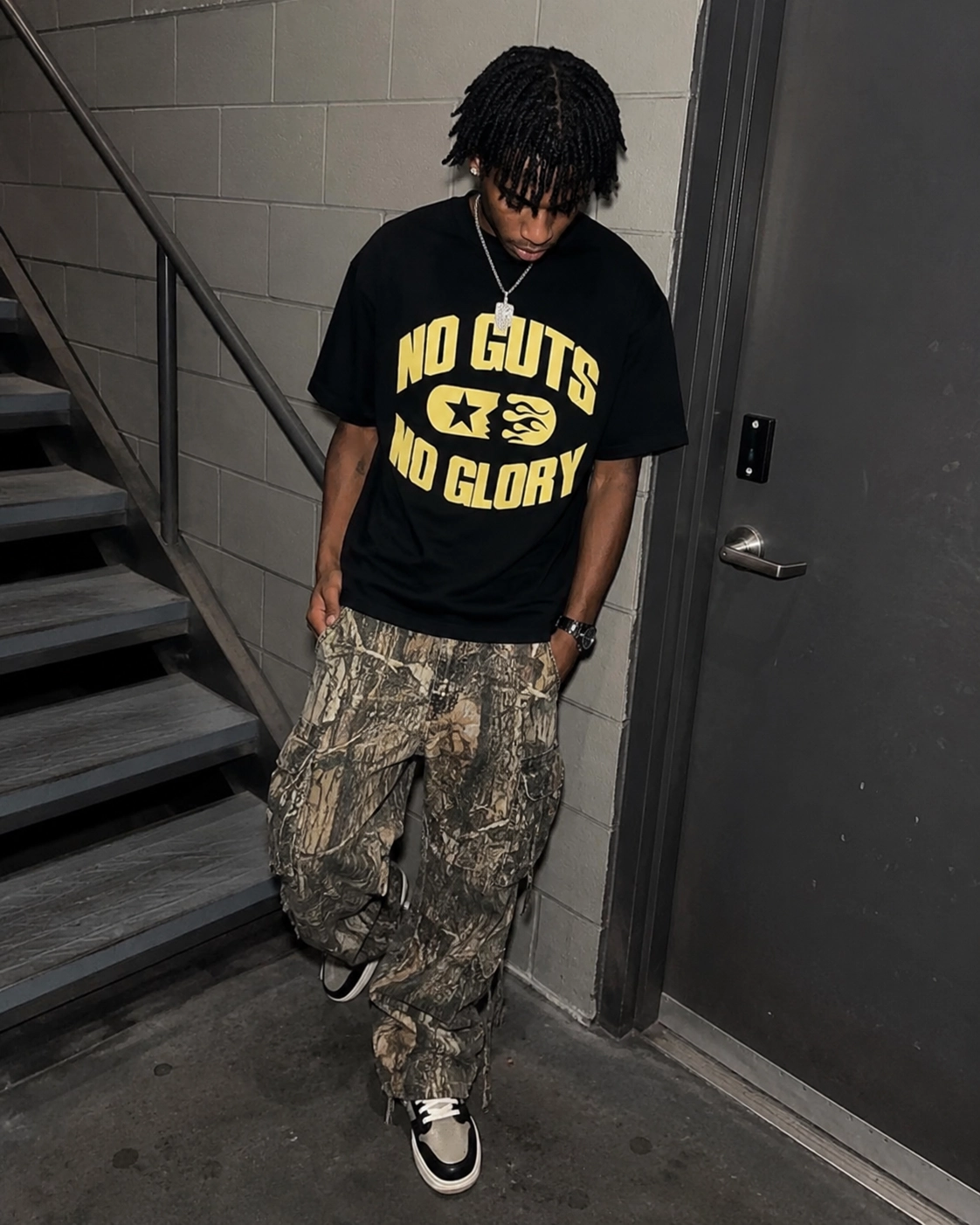 Hellstar No Guts No Glory T-Shirt - Black