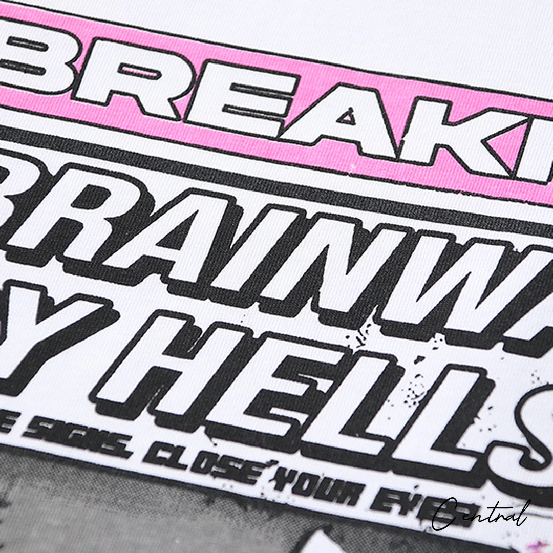 Hellstar Brainwashed By Hellstar Breaking News T-Shirt - White