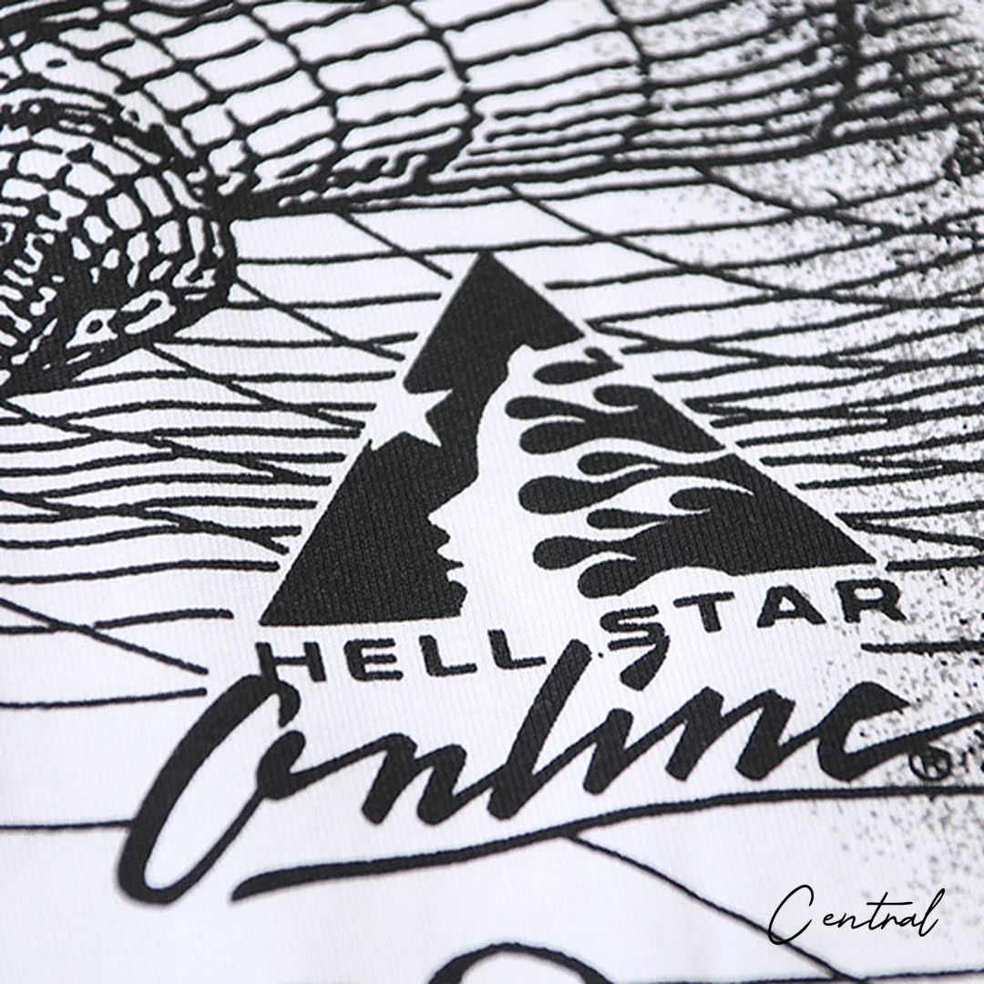 Hellstar Cross Figure Graphic T-Shirt - White