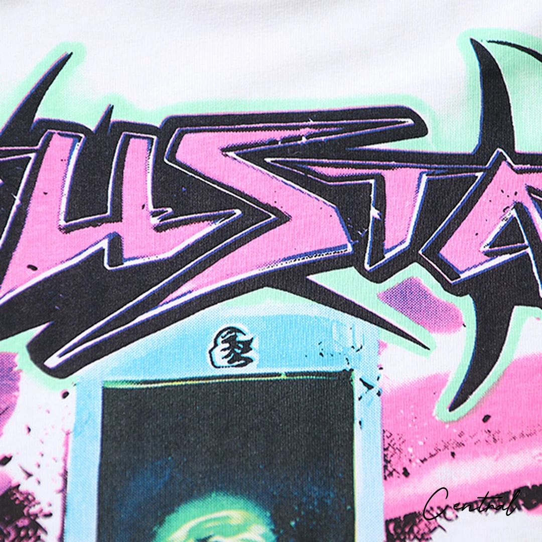Hellstar Cross Figure Graphic T-Shirt - White