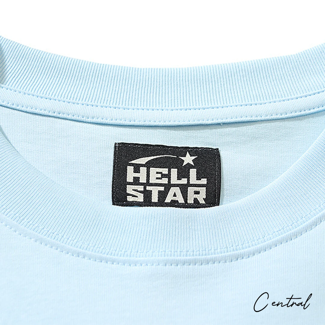 Hellstar Hellstar Records Lightning T-Shirt - Light Blue