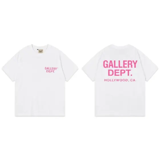 Gallery Dept. Souvenir Tshirt - White/Pink