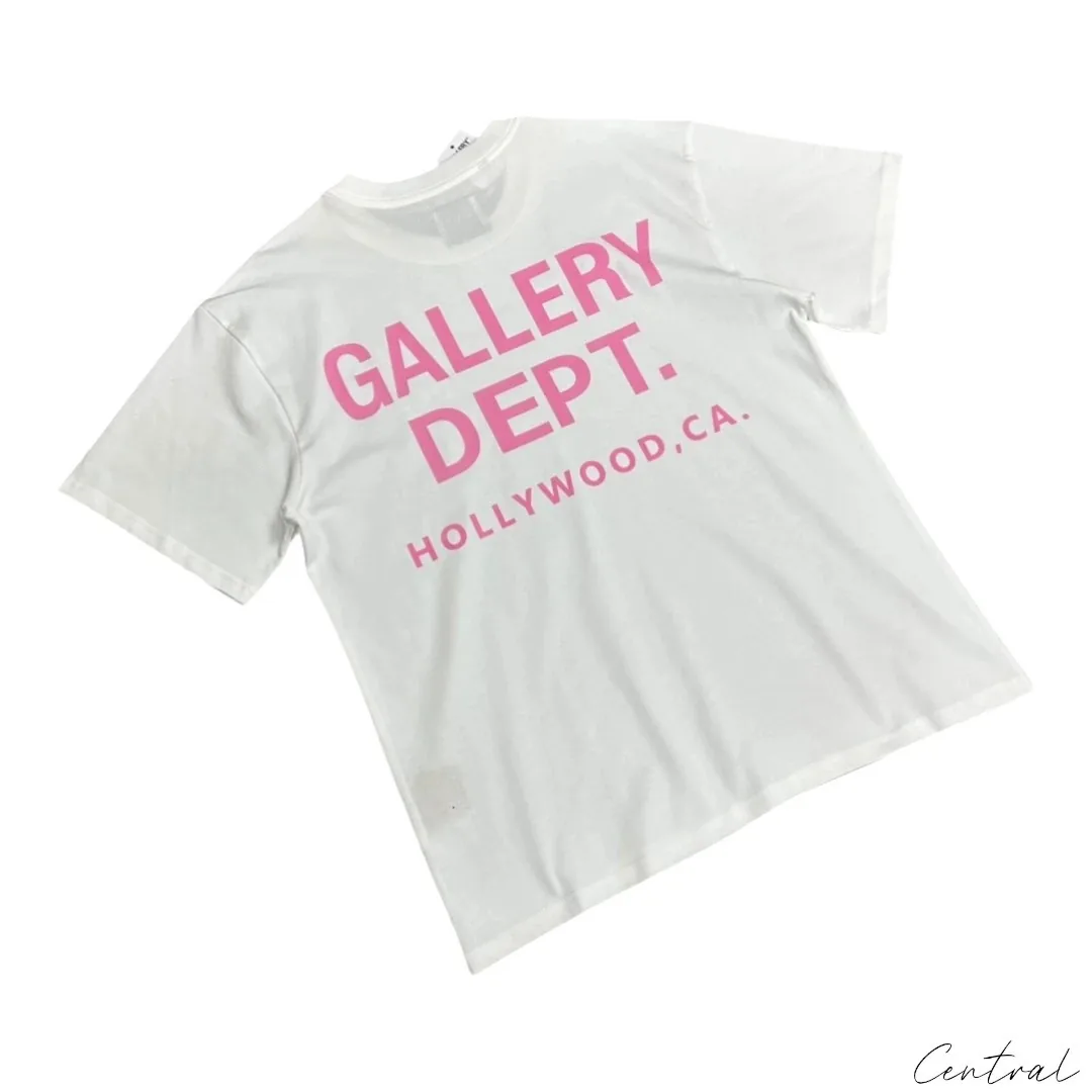 Gallery Dept. Souvenir Tshirt - White/Pink