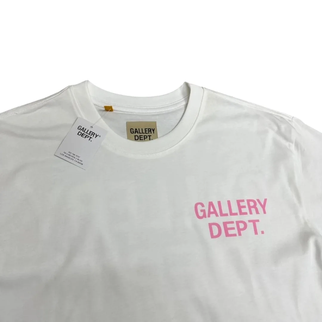 Gallery Dept. Souvenir Tshirt - White/Pink