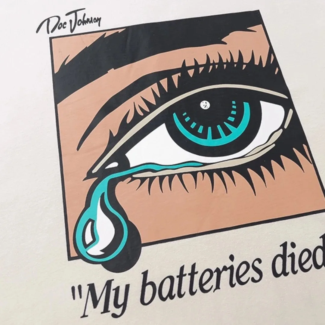 Gallery Dept Dead Batteries Tshirt – Antique White