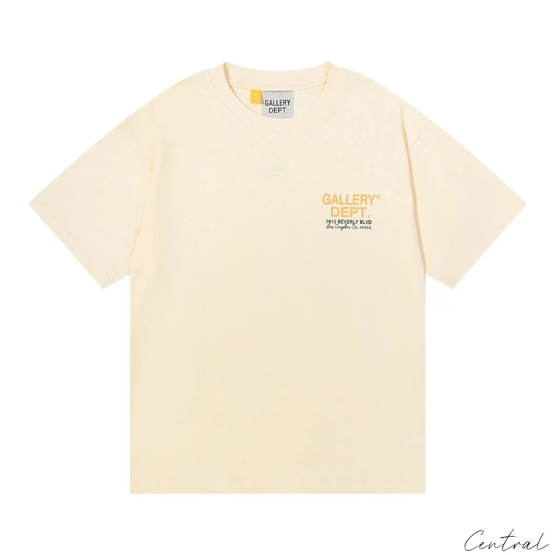 Gallery Dept Drive Thru Boxy Fit Tshirt - Beige