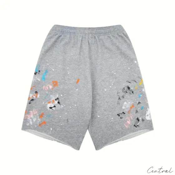 Gallery Dept Paint Splatter Shorts – Grey