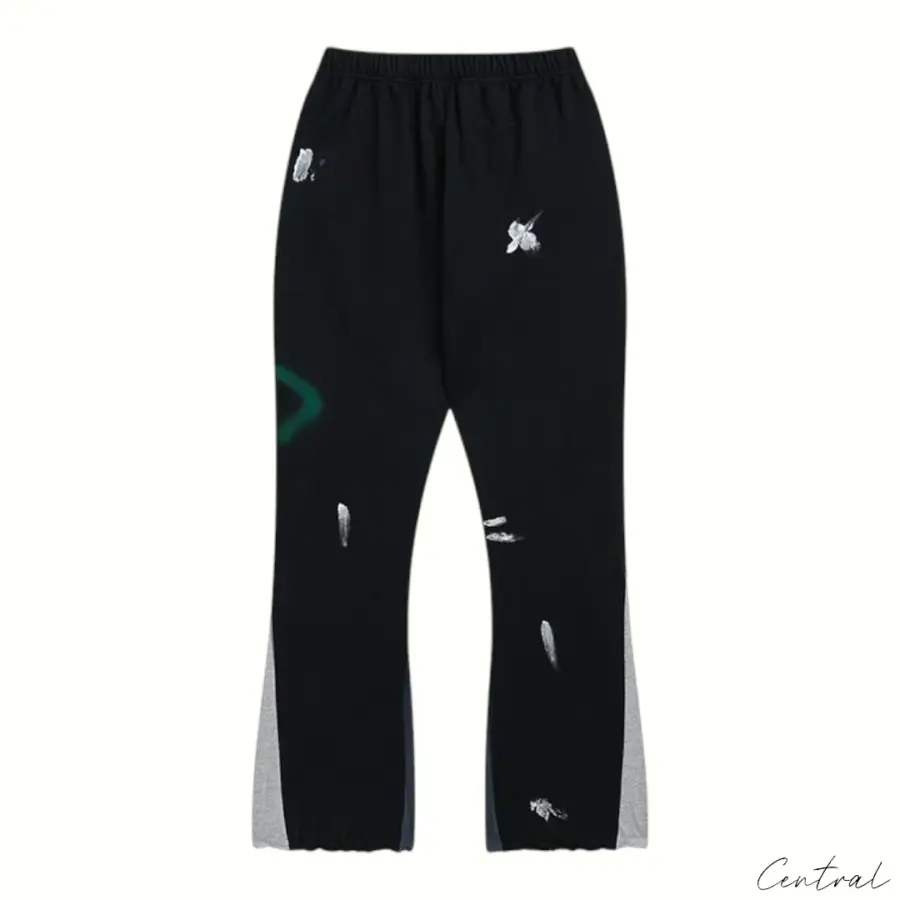 Gallery Dept. Painted Flare Sweat Pants - Black