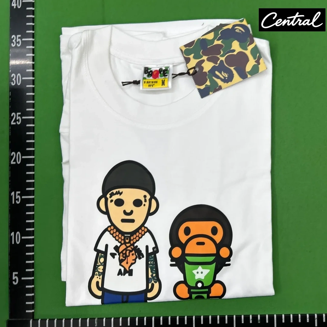 BAPE x Spotify x Central Cee Bax Milo Relaxed Fit Tee - White