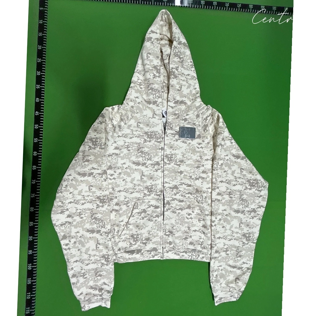 Mertra Hoodie - white and yellow camouflage