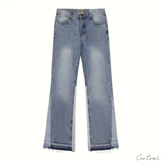 Gallery Dept. Flared Denim Jeans - Blue / Light Gray