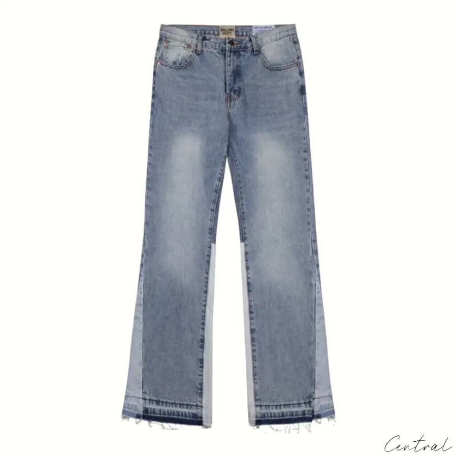 Gallery Dept. Flared Denim Jeans - Blue / Light Gray