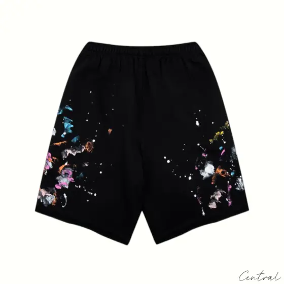 Gallery Dept Paint Splatter Shorts – Black