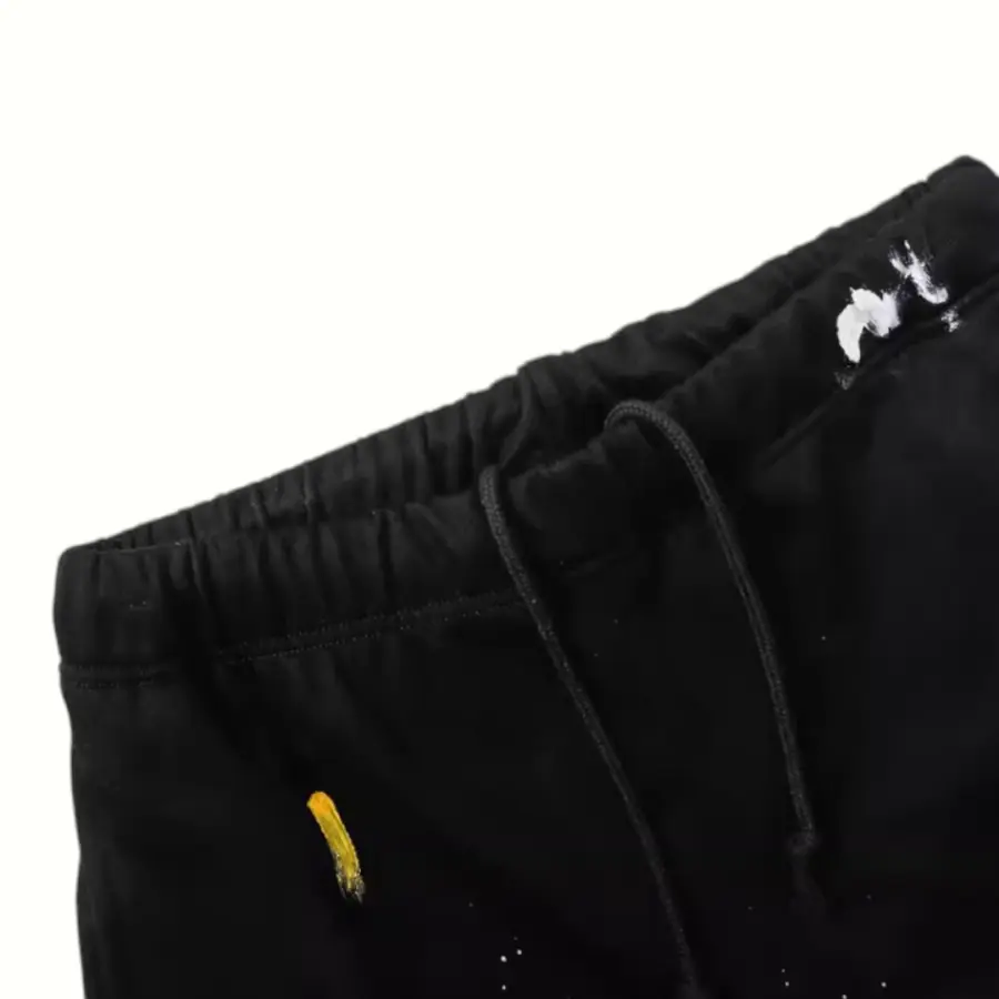 Gallery Dept. Paint Splatter Sweat Shorts - Black