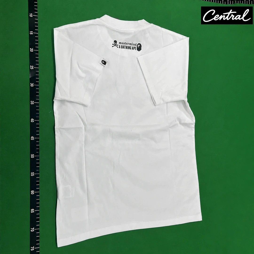 BAPE x Mastermind Half Shark MMB Tee - White