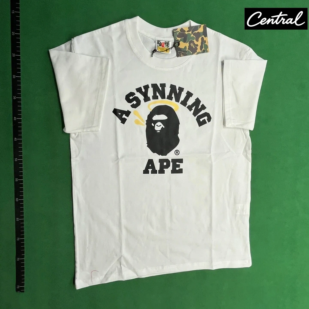 BAPE x Spotify x Central Cee College Relaxed Fit Tee - White