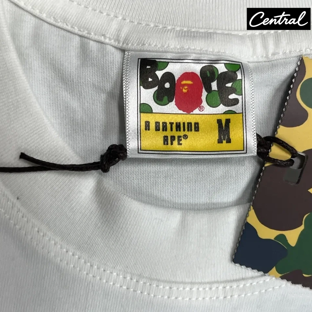 BAPE Color Camo Tiger Tee - white red