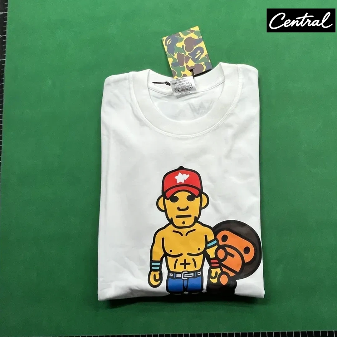 BAPE x Fanatics x WWE John Cena Baby Milo Relaxed Fit Tee - White