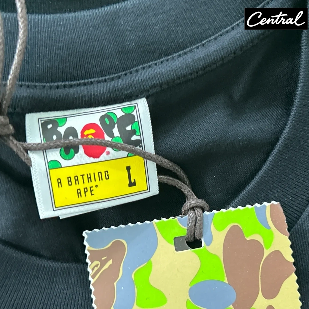 BAPE ABC CAMO BY BATHING TEE - black blue