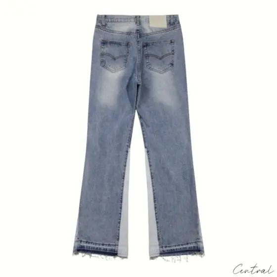 Gallery Dept. Flared Denim Jeans - Blue / Light Gray