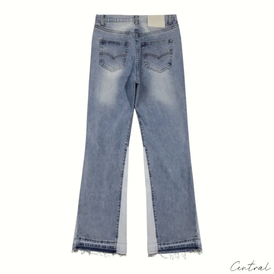 Gallery Dept. Flared Denim Jeans - Blue / Light Gray