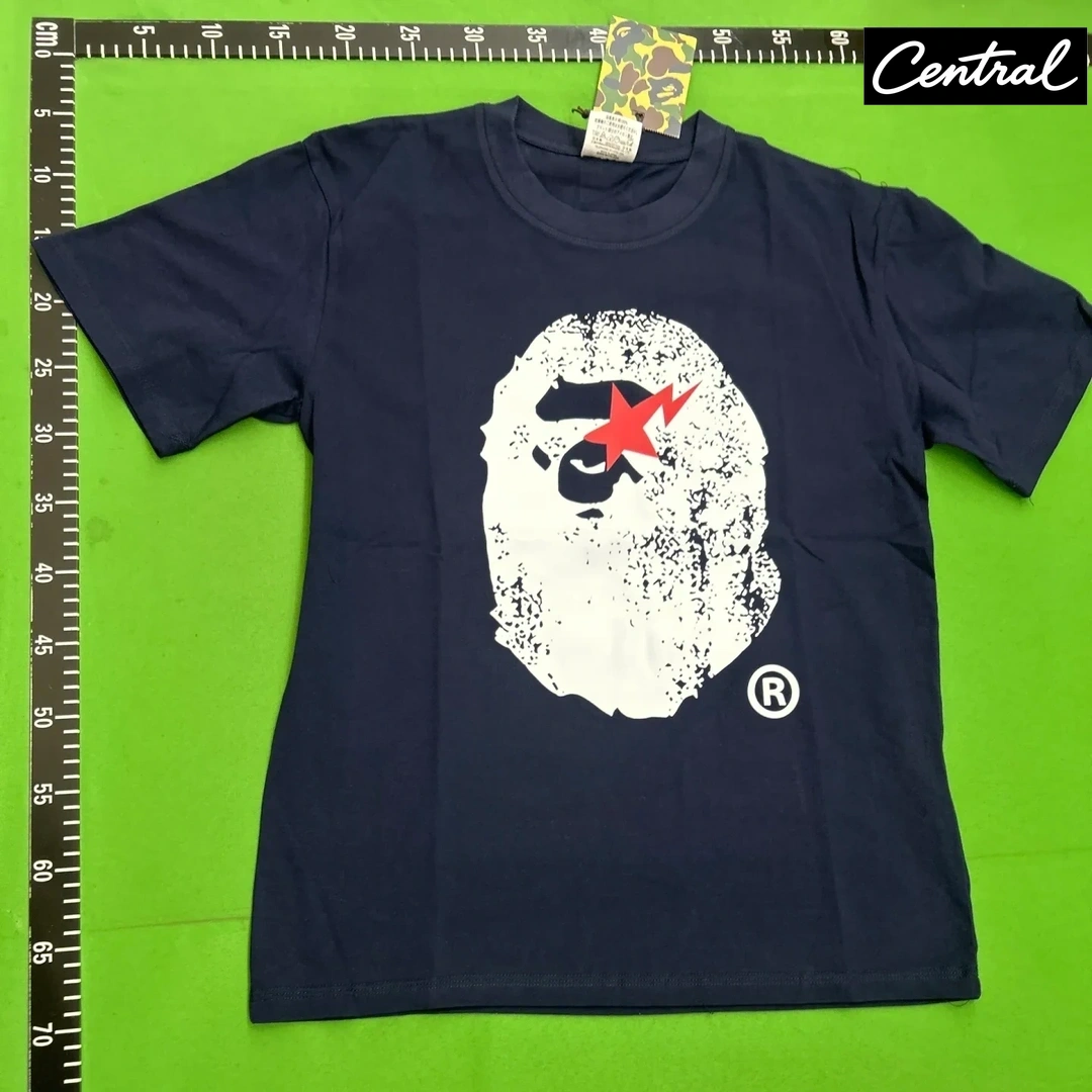 BAPE Ape Head Bapesta Indigo Tee - Navy Blue