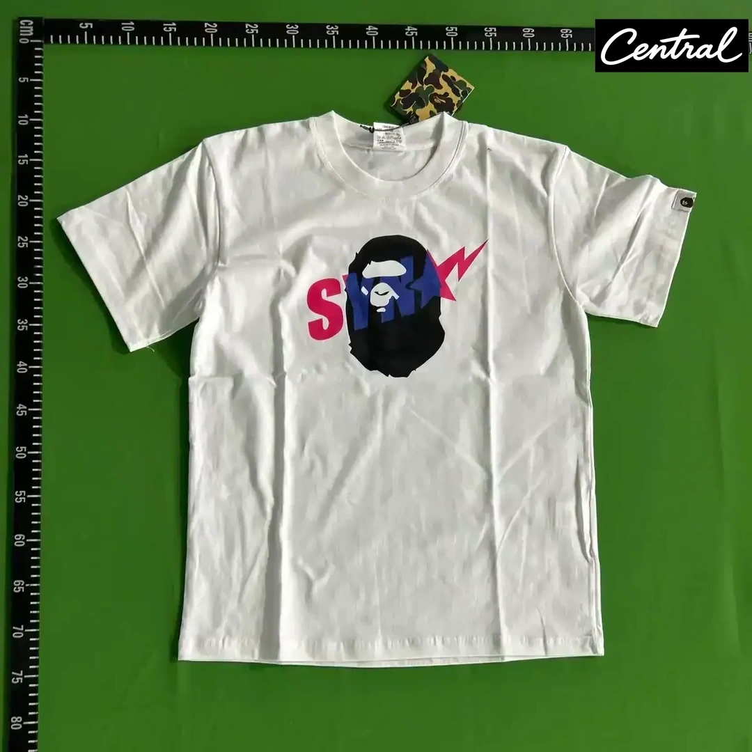 BAPE x Spotify x Central Cee Ape Head Relaxed Fit Tee - White
