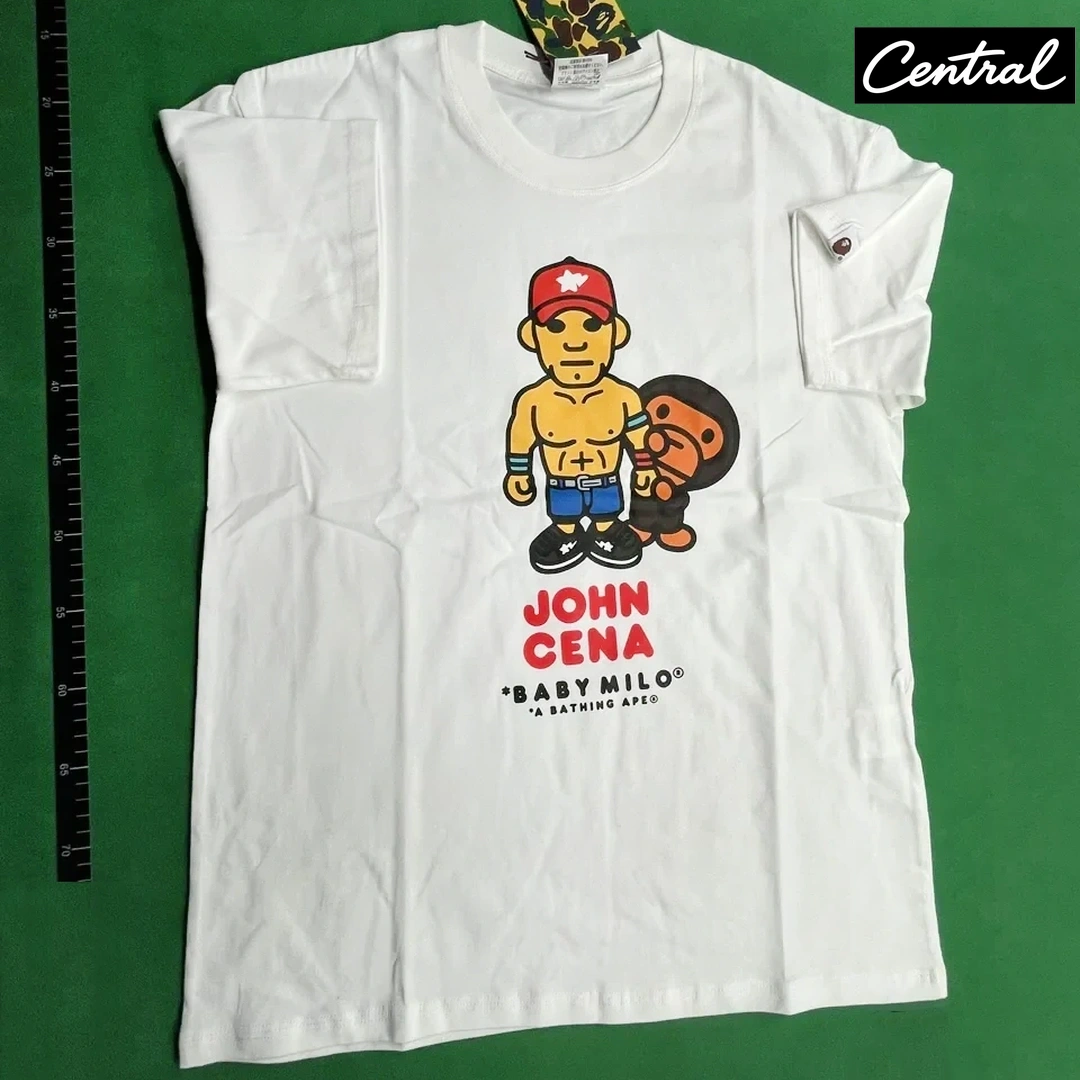 BAPE x Fanatics x WWE John Cena Baby Milo Relaxed Fit Tee - White