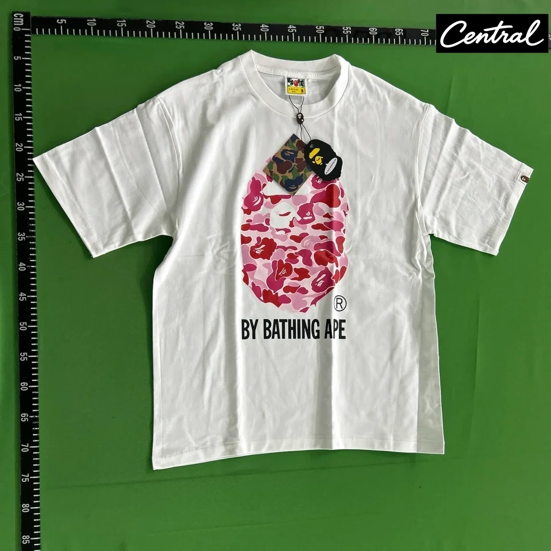 BAPE ABC CAMO BY BATHING TEE - white powder