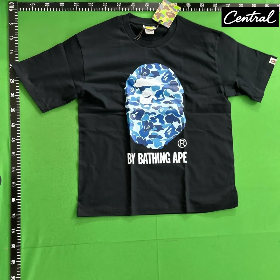 BAPE ABC CAMO BY BATHING TEE - black blue