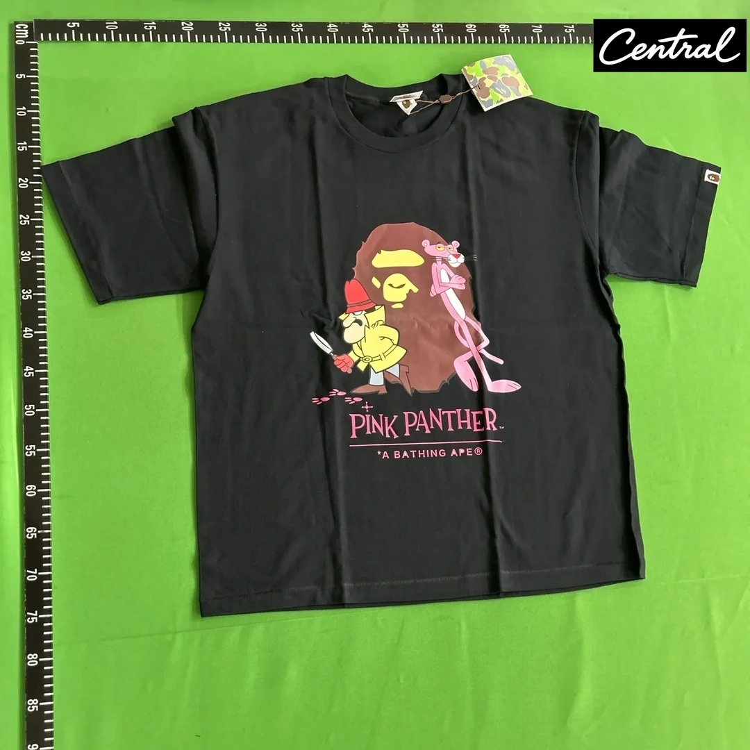 BAPE x Pink Panther Ape Head Tee - black