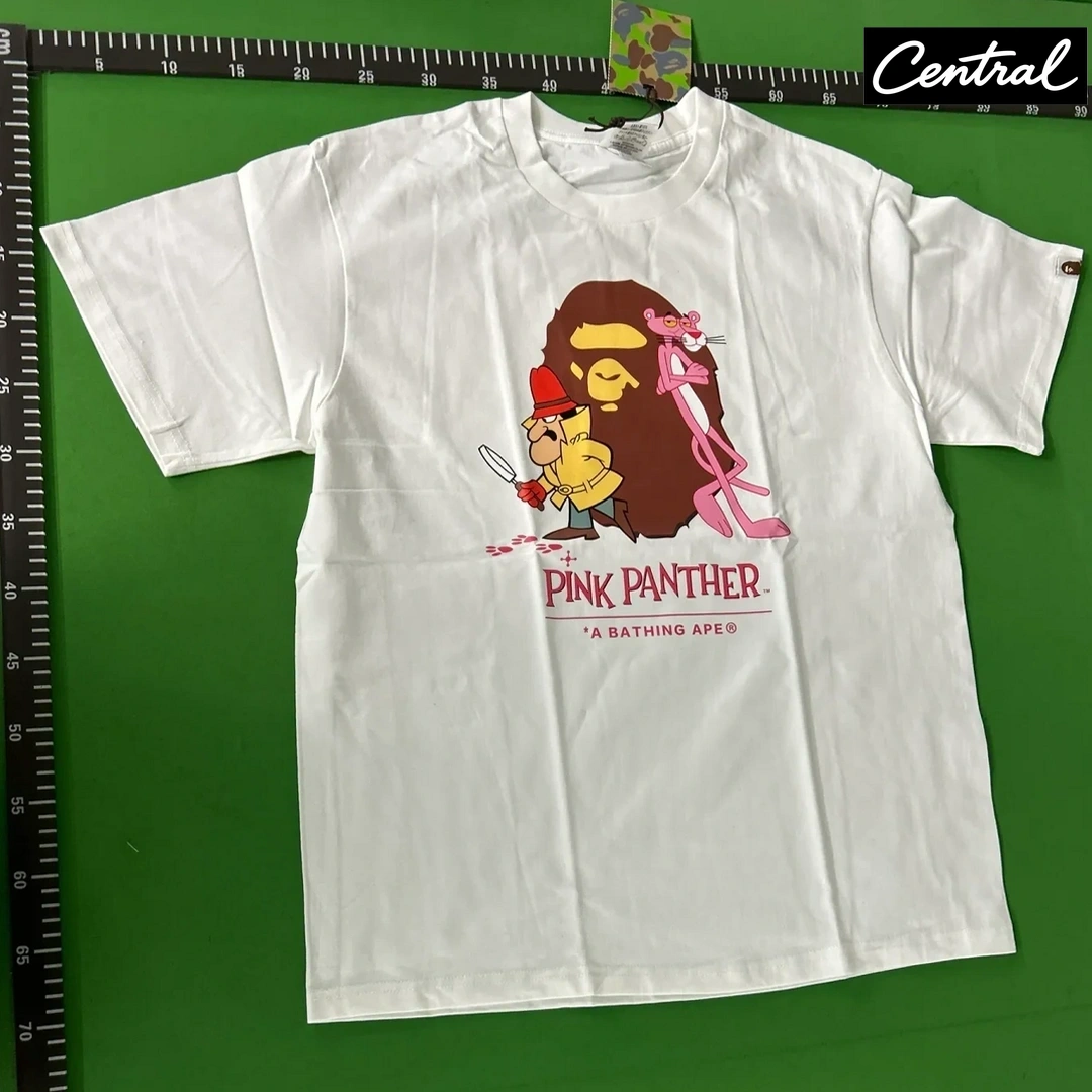 BAPE x Pink Panther Ape Head Tee - white